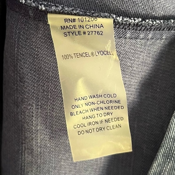 Soft Surroundings Women’s Chambray Sharkbite Hem Tunic Top‎ Blue Size XS - Picture 7 of 7